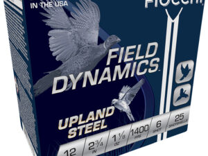 Fiocchi 12HVST6 Field Dynamics Upland Steel 12Gauge 2.75" 1 1/8oz 6Shot 25 Per Box/10 Case