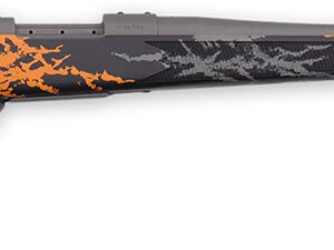 Weatherby VYH308NR2B Vanguard Compact Hunter 308 Win 5+1 20", Tungsten Gray Barrel/Rec, Black w/Gray & Orange Sponge Accents Monte Carlo Stock, Accubrake Muzzle Brake