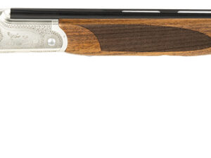 ATI ATIGKOF28SVE Cavalry  28 Gauge Break Open 2.75" 2rd, 26" Matte Blued Over/Under Vent Rib Barrel, Silver Engraved Aluminum Receiver, Fixed Oiled Turkish Walnut Walnut Stock