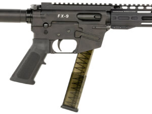 FREEDOM ORDNANCE FX9P8SBM FX-9  9mm Luger 31+1 8" Black Nitride Steel Barrel, M-LOK Handguards, Black Anodized Aluminum Picatinny Rail Receiver, Black SB Mini Brace, AR15 Grip