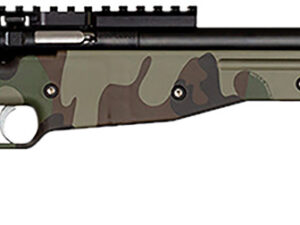 Crickett KSA2150-M81 Precision  Full Size 22 LR Single Shot 16.10" Blued Threaded Bull Barrel, Blued Crickettinny Rail Steel Receiver, M81 Woodland Camo Synthetic Adj LOP Stock