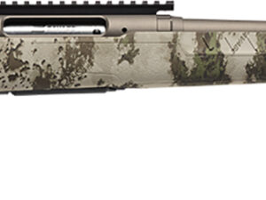 Savage Arms 32305 Axis 2 Pro Compact 308 Win 4+1 20" Gun Metal Bronze Cerakote Heavy Threaded Barrel & Picatinny Rail Carbon Steel Receiver, Fixed Woodland Camo Synthetic Stock, Right Hand