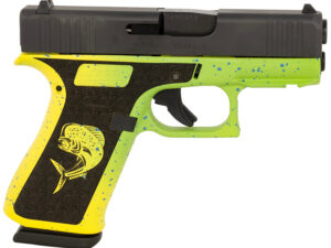 Glock UX4350204MAHIFR G43X  Sub-Compact Frame 9mm Luger 10+1 3.41" Black GMB Barrel, Black nDLC Serrated Steel Slide, Mahi Polymer Frame w/Front Rail & Beavertail, Black Textured Grip, Ambidextrous