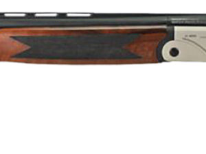 Iver Johnson Arms IJ60012LW28S IJ600 Lightweight Full Size 12 Gauge Break Open 3" 2rd 28" Black Over/Under Vent Rib Barrel, Silver Engraved Aluminum Receiver, Fixed Walnut Wood Stock, Ambidextrous