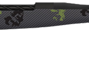 Fierce Firearms TWROG300WIN24BF Twisted Rogue 300 Win 24" Armour Lube Black Steel Threaded Barrel, Drilled & Tapped Steel Receiver, LR Negative Comb Forest Camo Carbon Fiber Stock