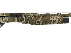 Spandau Arms 21000192 S2  Full Size 12 Gauge Semi-Auto 3" 3- 2.75" Shells 28" Overall Mossy Oak Bottomland Vent Rib Barrel, Drilled & Tapped Receiver & Fixed Synthetic Stock, Benelli Choke Tube System