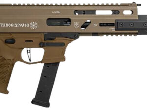 Grand Power 810091156483 Stribog SP9A3G 9mm Luger 16" Black Barrel, Flat Dark Earth Receiver, Polymer Stock & Grip