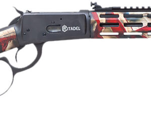 Citadel CIT44LVRUSA Levtac 92 44 Mag 8+1 16.50" Matte Black Threaded Barrel & Steel Receiver w/Picatinny Rail, Fixed Respect Camo (American Flag) Synthetic Stock, Right Hand