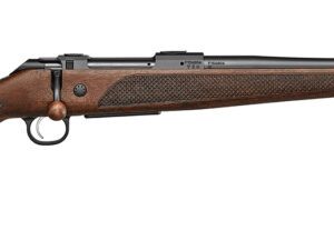 CZ-USA 07307 600+ Lux 308 Win 5+1 20" Black Nitride Threaded Barrel, Black Nitride Steel Drilled & Tapped Receiver, Walnut Fixed Stock