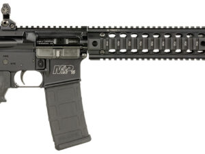 Smith & Wesson LE 311001 M&P15 T 223 Rem, 5.56x45mm NATO 30+1 16" Black Finish, 6 Position Stock, Polymer Grip, Troy Quad Rail & Battle Sights Right Hand