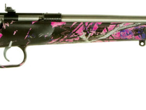 Crickett KSA2167 Youth  22 LR 1rd 16.12" Stainless Steel Barrel, Fixed Front/Adjustable Rear Peep Sights, Hydro Dipped Muddy Girl Synthetic Stock w/11.5" LOP, Rebounding Firing Pin Safety