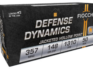 Fiocchi 357E Defense Dynamics  357Mag 148gr Jacketed Hollow Point 50 Per Box/20 Case