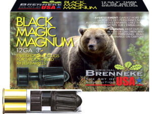 Brenneke SL123BMM Black Magic Magnum  12Gauge 3" 1 3/8oz Slug Shot 5 Per Box/50 Case