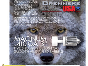 Brenneke SL4103M Magnum  410Gauge 3" 1/4oz Slug Shot 5 Per Box/90 Case