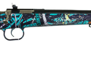 Crickett KSA2172 Youth  22 LR 1rd 16.12" Blued Barrel & Receiver, Fixed Front/Adjustable Rear Peep Sights, Muddy Girl Serenity Synthetic Stock w/11.5" LOP, Rebounding Firing Pin Safety