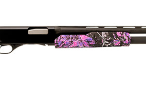 Stevens 22561 320 Field Youth 20 Gauge Pump 3" 5+1 22" Matte Black Vent Rib Barrel, Matte Black Aluminum Drilled & Tapped Receiver, Fixed Muddy Girl Synthetic Stock Right, Ambidextrous