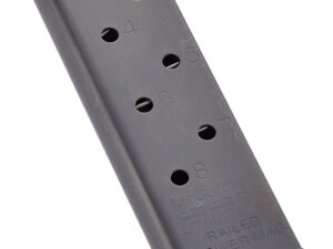 CMC Products MRPM45FS8B Power Mag Railed 8rd 45 ACP Fits 1911 Government Black Stainless Steel