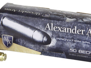 Alexander Arms AB400FPBOX   50Beowulf 400gr Flat Point 20 Per Box/10 Case