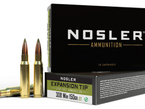 Nosler 40034 E-Tip  308Win 150gr E Tip Lead Free 20 Per Box/10 Case