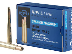 PPU PP375S Standard Rifle  375H&HMag 300gr Soft Point Round Nose 10 Per Box/20 Case