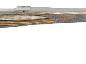 Ruger 17123 Hawkeye Predator Full Size 204 Ruger 5+1 24" Matte Stainless Steel Barrel, Integral Scope Mounts Stainless Steel Receiver, Green Mountain Fixed Laminate Stock