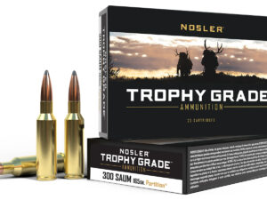 Nosler 60061 Trophy Grade  300RemSAUM 165gr Nosler Spitzer Partition 20 Per Box/10 Case