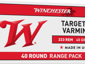 Winchester Ammo USA2232 USA  223Rem 45gr Jacketed Hollow Point 40 Per Box/10 Case