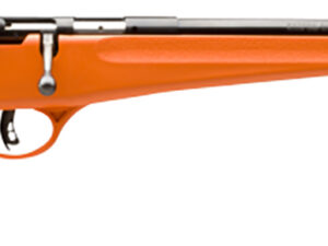 Savage Arms 13810 Rascal  Youth 22 LR 1rd 16.13" Matte Black Sporter Barrel, Matte Black Carbon Steel Receiver, Orange Fixed Synthetic Stock, Right Hand