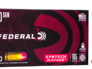 Federal AE40SJ1 American Eagle Syntech Range  40S&W 165gr Total Syntech Jacket Flat Nose 50 Per Box/10 Case