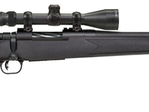 Mossberg 27840 Patriot Super Bantam 243 Win Caliber with 5+1 Capacity, 20" Fluted Barrel, Matte Blued Metal Finish & Black Synthetic Stock Right Hand (Youth) Include 3-9x40mm Scope
