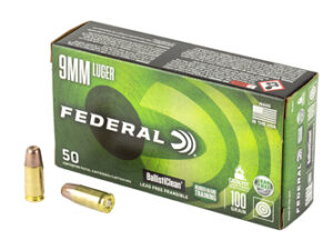 FED BALLISTICLEAN 9MM 100GR 50/1000