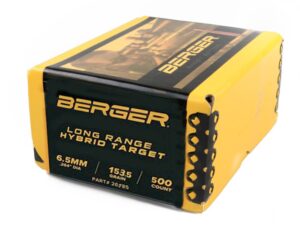 Berger Long Range Hybrid Target Rifle Bullets 6.5mm .264" 153.5gr LR Hybrid Target 500/rd