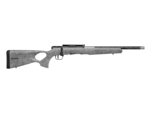 Savage B22 Magnum Timberlite Thumbhole Rifle .22 WMR 10rd Magazine 18" 1/2x28 Threaded Barrel Grey with Black Spiderweb