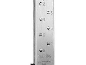 Chip McCormick 1911 Power Mag Handgun Magazine .45 ACP Stainless Steel 8/rd