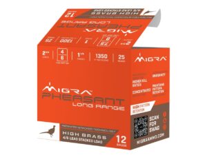 Migra Pheasant Long Range Shotshells 12ga 2-3/4" 1-1/4oz 1350 fps #6 & #8 25/ct