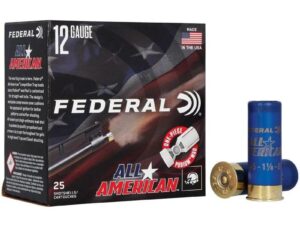 Federal All American Shotshells 12ga 2-3/4" 1-1/8oz 1145 fps #8 25/ct