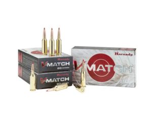 Hornady V-Match Rifle Ammunition .22 Creedmoor 69 gr ELD-VT 3550 fps 20/ct