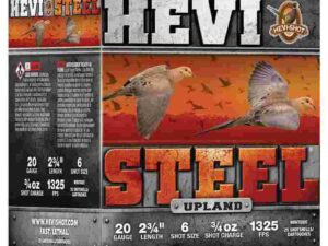 HEVI-Shot HEVI-Steel Upland Shotshell 20ga 2-3/4" 1oz 1325 fps #6 25/ct