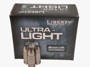 Liberty Ammunition Ultra-Light Ammunition 9mm +P 50 gr. Copper Mono.Frag HP 20/ct