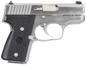 Kahr Arms MK9 Elite Handgun 9mm Luger 6rd (2) & 7rd (1) Magazines 3" Barrel Silver wil Black Checkered Grip CA Compliant