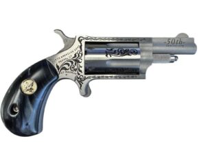 NAA  50th Anniversary Stainless Steel Handgun .22 WMR 5rd Capacity 1.625" Barrel Black Pearl Grip Limited Edition