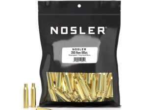 Nosler Unprimed Unprepped Brass Rifle Cartridge Cases .260 Rem NOS HS 100/ct (BULK)
