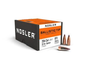 Nosler Ballistic Tip Varmint Bullets .20 cal .204" 32 gr SBT-SB 250/ct