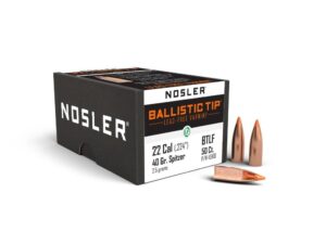 Nosler Ballistic Tip Lead Free Varmint Rifle Bullets .22 cal .224" 40 gr SPTFB-BTLF 100/ct
