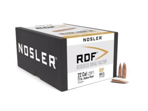 Nosler RDF Match Rifle Bullets .22 cal .224" 77 gr HPBT 500/ct