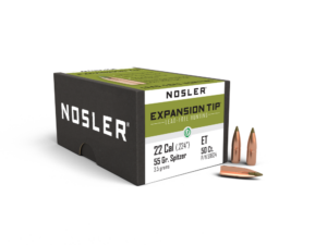 Nosler E-Tip Lead Free Rifle Bullets .22LR .224" 55gr SPTZ E-Tip 50/ct