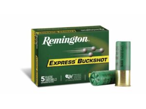 Remington Express Magnum Buckshot Shotshells 12 ga 3"15 plts 1225 fps #00 5/ct
