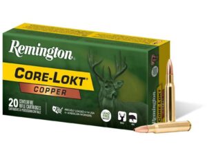 Remington Core-Lokt Copper Rifle Ammunition .243 Win 85gr CHP 3200 fps 20/ct