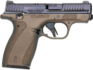 S&W Exclusive "Mid-Bro" M&P Bodyguard 2.0 Thumb Safety Handgun .380 Auto 10(1)&12(1)rd Magazines 2.75" Barrel Midnight Bronze Grip