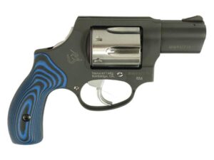 Taurus 856 Handgun .38 Spl 6rd Capacity 2" Barrel Matte Black Frame Stainless Cylinder VZ Blue Grip